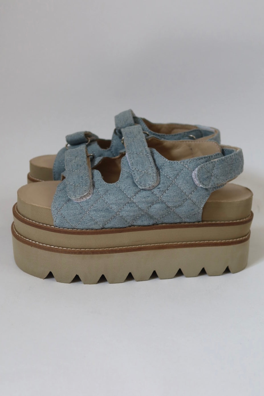 PLATAFORMAS FLORENCIA - DENIM SKY BLUE